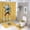 style-231, variant on Personalised Winter Scene 4 Piece Decor Shower Curtains Sets Bathroom Decor Set with Non-Slip Rugs Toilet Lid Cover And Bath Mat Baby First Christmas Durable And Waterproof for Bathroom Decor