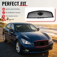 thumbnail image 2 of Ikon Motorsports Front Upper Grille Fits 2011-2015 Infiniti M56 M35h M37 Q70, Honeycomb Style Gloss Black ABS, 2 of 9