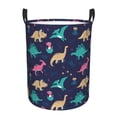 thumbnail image 2 of Uemuo Cartoon Dinosaur Pattern Circular Laundry Hamper Basket with handles,Collapsible laundry basket,Large capacity laundry hamper,Laundry Organizer-Small, 2 of 8