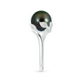 thumbnail image 6 of ANGARA Tahitian Cultured Pearl Olive Leaf Bypass Ring in 14K White Gold for Women | June Birthstone, Birthday, Anniversary, Jewelry Gift for Women | Pearl Ring, 6 of 8
