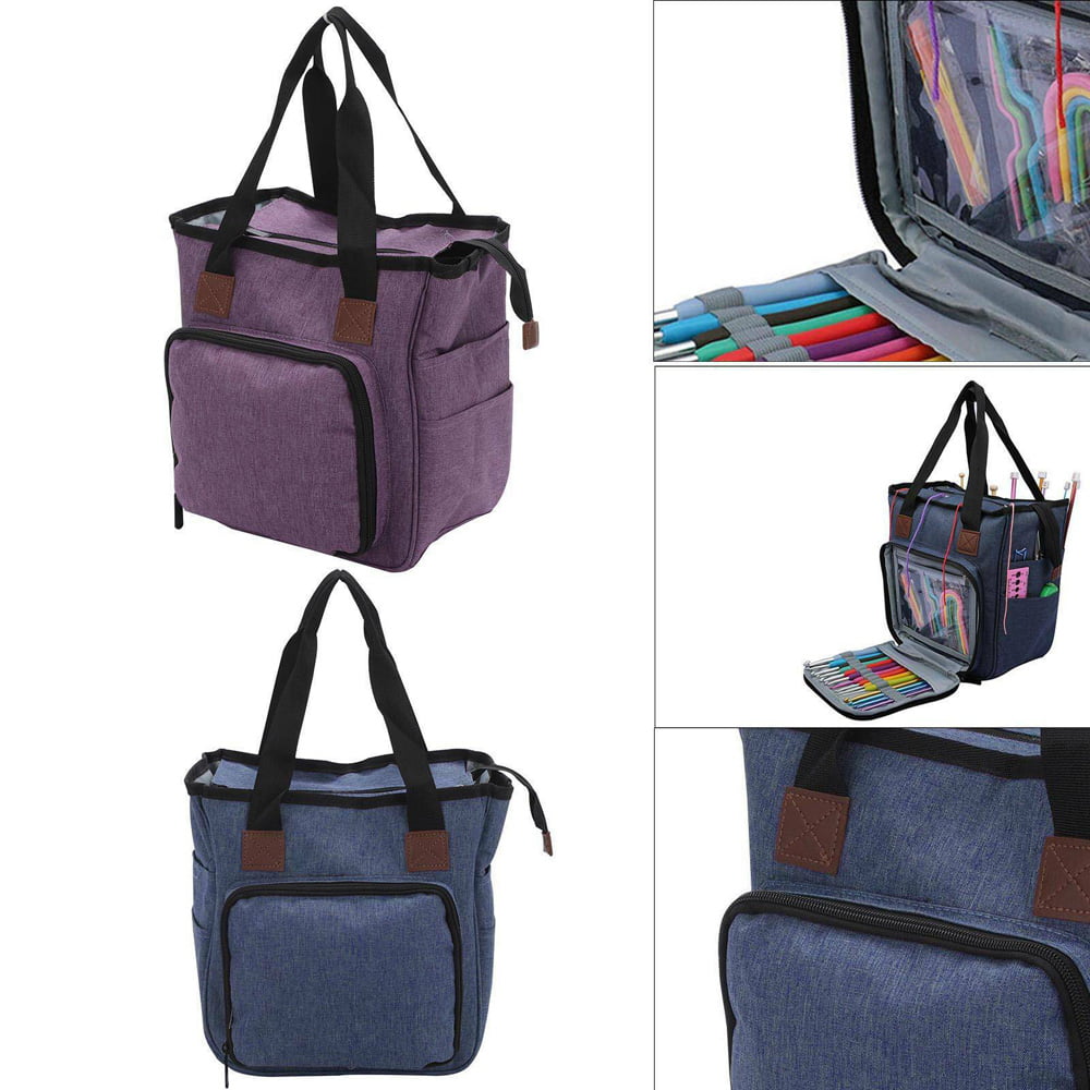 Portable Storage Tote Bag Sewing Knitting Yarn&Wool Organizer Holder Bag 