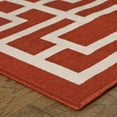 thumbnail image 3 of Style Haven  Martinique Geometric Lattice Indoor Outdoor Area Rug 3'7" x 5'6" 4' x 6' Outdoor, Indoor Entryway, Kitchen, Patio Rectangle, 3 of 5