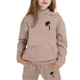 thumbnail image 4 of Tfken Outfits Sets For Teen Girls Comfortable Tree Print Sweatshirt Pants Long Sleeve Khaki Outfit Set Size 6-7 Years, 4 of 4
