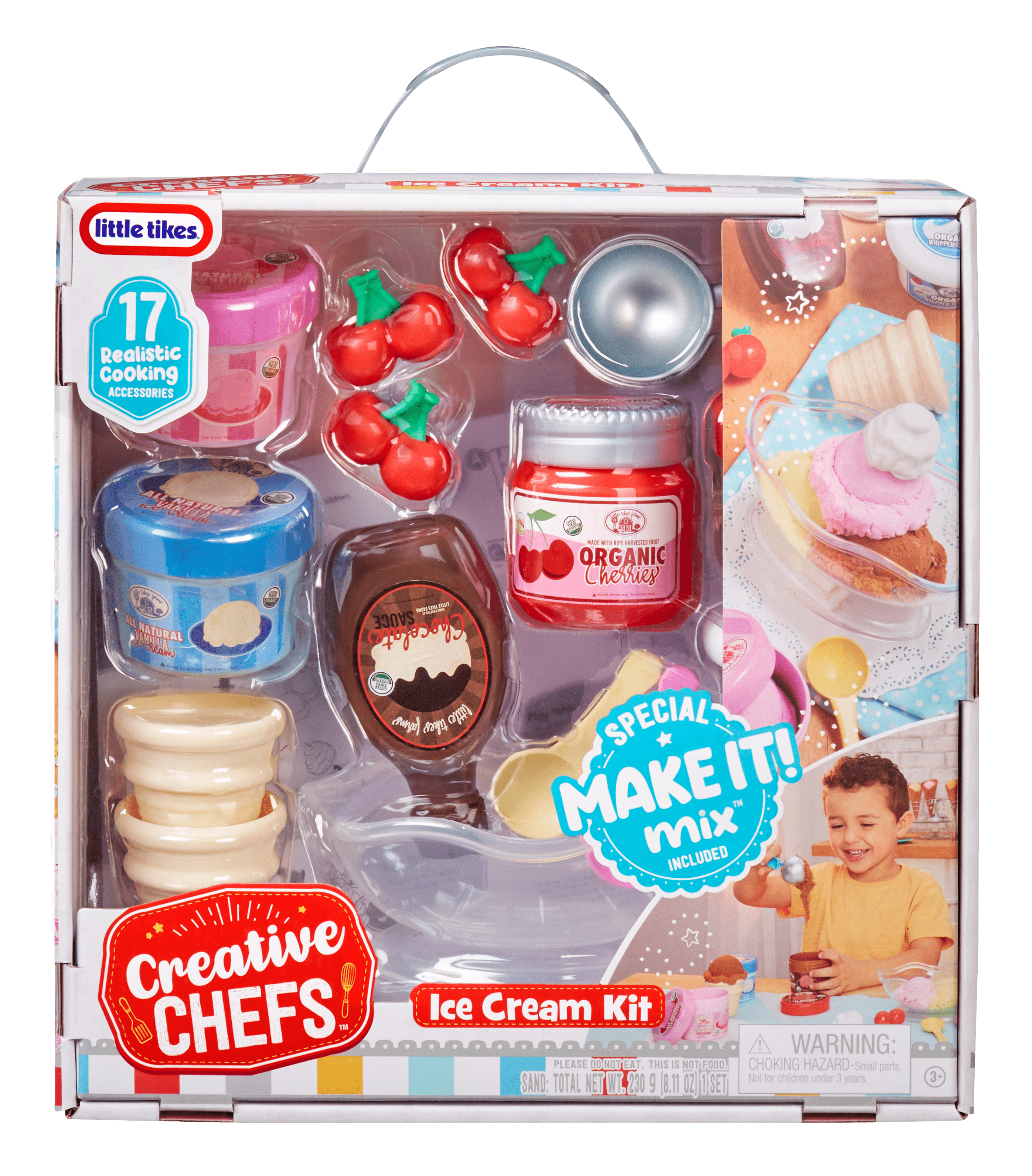 Little Tikes, Creative Chefs Ice Cream Kit, 20 Accessories, Ages 3