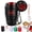 Black-Smart, variant on Coffee Vacuum Flask, Insulated Travel Coffee Mugs, Portable Coffee Cup with Lid & Handle, Stainless Steel Bottle, Keep Hot & Cold Drinks for Home, Office, Outdoor Travel