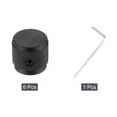 thumbnail image 3 of Uxcell 6PCS Guitar Knobs Metal, Volume Tone Control Dome Knobs 1/4" x 5/8" Potentiometer Knobs with Set Screw, Black, 3 of 7