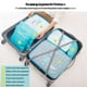 thumbnail image 4 of Bolsa de almacenamiento de viaje de 6 piezas, paquete de clasificación de ropa multifuncional, embalaje de viaje, bolsa de compresión, bolsa de almacenamiento de equipaje, 4 of 6