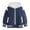 Dark Blue, variant on Little Boys Jackets Kids Varsity Baseball Jacket Girls Boys Lightweight Cardigan Sweats Varsity Sport Team Uniforms School Coat Purple Size,9-10 Years