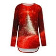 thumbnail image 4 of YUGYXL Christmas Sweaters Women Fleece Lined Long Tunic Sweatshirt Ugly Funny Xmas Crewneck Pullover Tops Holiday Outfits F Multicolor M, 4 of 5