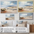 thumbnail image 4 of Designart "Coastal Dunes Coastal Sand art painting V" Landscapes Floater Framed Wall Art Living Room, 4 of 7