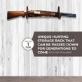 thumbnail image 4 of Rush Creek Creations Single Rifle or Shotgun Gun Wall Display Rack with Convenient Stress-Free Assembly, Americana, 4 of 7