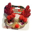 thumbnail image 2 of Gafas navideñas divertidas para niños y adultos, bonitas gafas navideñas para usar. Astas y nariz rojas, 2 of 9
