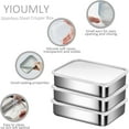 thumbnail image 3 of 6X Stainless Steel Containers for Food Storage,Food Storage Bento Box Container,Leak Proof Silicone Lid Dishwasher Safe, 3 of 6