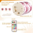 thumbnail image 4 of Set of 2 Flameless Candles Lights with Remote Control Flickering LED Candles Electric Candles for Home Decor Parties Bows and Wildflowers Pattern, 4 of 7