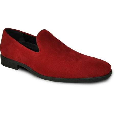 

Vangelo Men Dress Shoe KING-5 Loafer Slip On Formal Tuxedo for Prom and Wedding Red 8.5M
