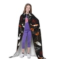 thumbnail image 4 of Honeii Animal Koi Fish Print Poncho Cape, Cloak Coat, Snuggly Hooded Wearable Blanket, Hooded Cape For Teenagers,Halloween Costumes-Medium, 4 of 7