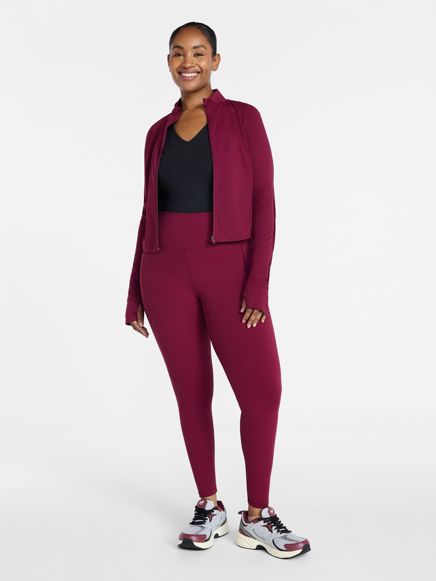 Avia Women's and Women's Plus SoftSculpt High Rise Capri Leggings, Sizes XS-4X