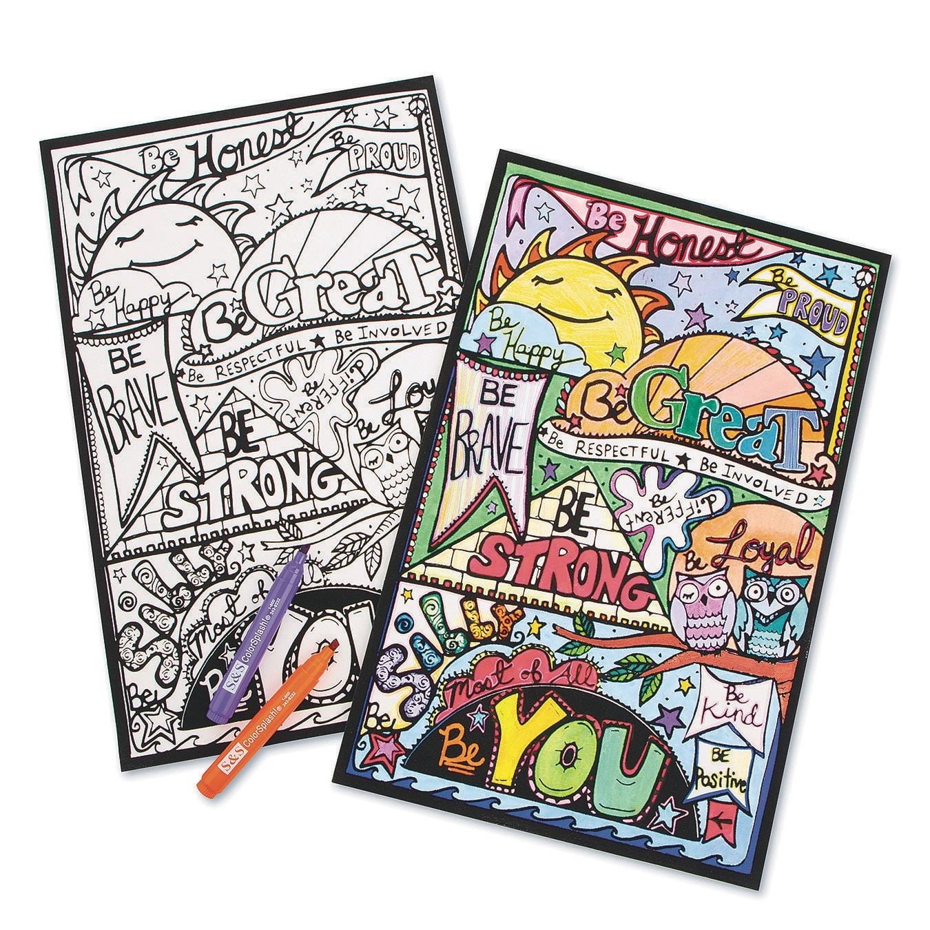 Be You Velvet Art Poster, 11" x 17" (Pack of 24)