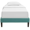 thumbnail image 5 of Mod Uptown Mid-Century Upholstered Platform Bed, Twin, Aqua Blue, 5 of 5