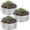 Sliver, variant on Land Guard 3 Pack 2x2x1ft Raised Round Garden Beds Outdoor, Easy Assembly Durable 1ft Tall Galvanized Metal Planter Box silvery