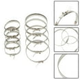 thumbnail image 3 of 10pcs Universal Axle CV Joint Boot Clips Kit Stainless Steel Cable Tie Driveshaft Retain Clip Car Crimp Banding Boot Clamp, 3 of 5