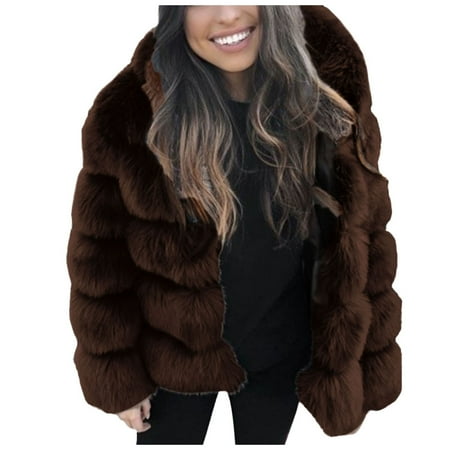 

ASEIDFNSA Scrub Sweater for Women Jacket for Women Warm Thick Jacket Winter Outerwear Hooded Jacket Women S Coat