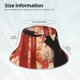 thumbnail image 3 of Balery Silhouette Trumpet Red Art Sombreros para el sol para hombre y mujer, sombrero de pescador con UPF 50+, 3 of 6