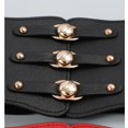 thumbnail image 7 of Slccxzc Women Wide Belt New Metal Buckle Women Elastic Waistband Leather Rivet Ultra Wide Belt Elastic Belts For Woman, 7 of 7