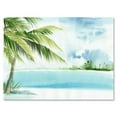thumbnail image 2 of Designart Palm Beach Resort At Dawn I Canvas Wall Art, 2 of 4