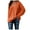 Orange, variant on AOOCHASLIY 2023 Womens Sweater Fashion Women Casual V-Neck Long Sleeve Sweater Blouse Pullver Tops