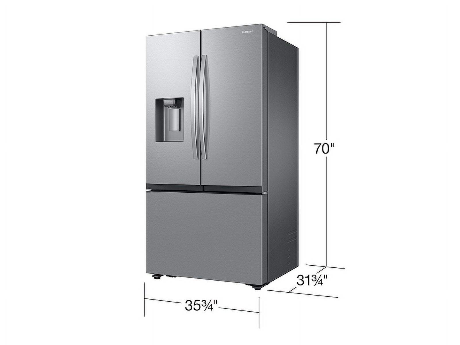 Samsung 27 cf French Door Refrigerator Counter Depth Ice & Water Triple Ice Maker Stainless Steel RF27CG5400SR