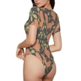thumbnail image 3 of Naloa Squirrel And Nuts Women's Short-Sleeved Onesie, One-Piece Swimsuit for Parties, dates, clubs - X-Large, 3 of 9