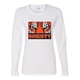 thumbnail image 2 of Wild Bobby Cincinnati Football Joe Sheisty Sports Women Graphic Long Sleeve Tee, White, Large, 2 of 5