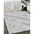 thumbnail image 3 of Ahgly Tapis Rond Lavable en Machine Intérieur Transitionnel Gris Foncé, 3 Pieds Rond, 3 of 7