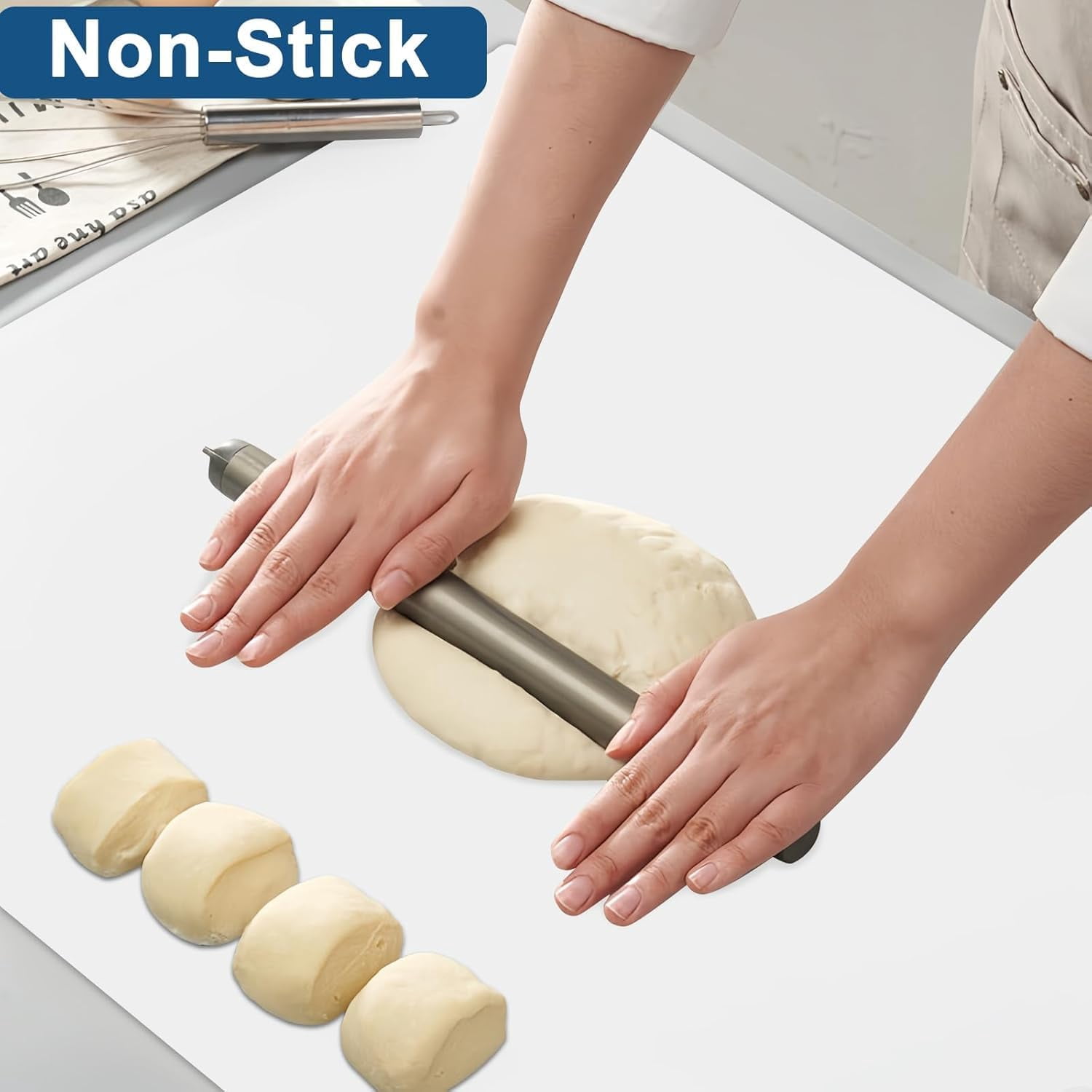 48x32 Large Silicone Mat for Kitchen Counter Non-Slip Heat Resistant Waterproof Craft Protector Dark Gray
