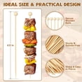 thumbnail image 2 of 50PCS Wooden Ball Picks, 4.7 IN Long Fancy Toothpicks for Appetizers, Decorative Bamboo Skewers, Garnish Food Sticks for Drinks Sandwich Fruit Party Supplies Charcuterie Boards Accessories, 2 of 9