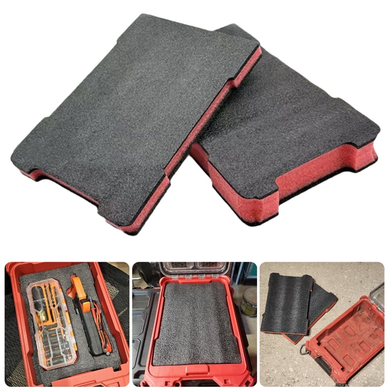 MOMOJIA Pack of 2 305x205mm EPE Foam Toolbox Insert Liners 5cm/2.5