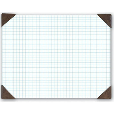 House Of Doolittle HOD41003 Quadrille Pad, 22 in. x 17 in., .25 in. Ruled, 40 Sheets, Brown-White
