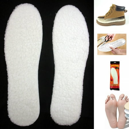 Pair Winter Boot Shoe Warm Thermal Insole Fleece Foam Men Women Foot Insert