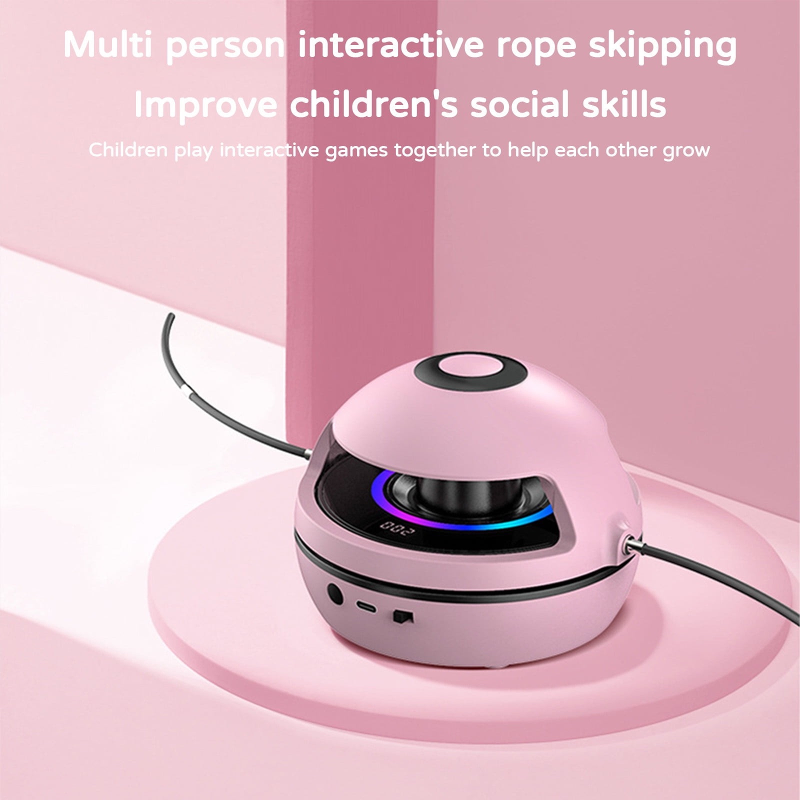 Automatic Skipping Rope with LED Display,Electronic Skipping Rope with Remote Control, Bluetooth Music,Speed Levels, Intelligent Jump Training,Smart Rope Skipping Wireless Remote Control