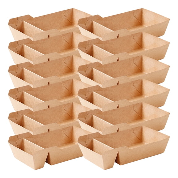 HOMEMAXS  40 Pcs Kraft Paper Snack Box French Fries Containers Office
