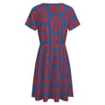 thumbnail image 5 of Phish Donut Blue Sundress Short Sleeve Dress Summer Women Clothes Dress for Women Dresses, 5 of 7