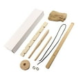 thumbnail image 6 of ZENMELE Primitive Fire Starter Wood Hand Bow Drill Fire Making Kit Outdoor Survival Tool, 6 of 7