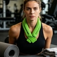 thumbnail image 5 of Soft Neck Cooling Wraps, Reusable Neck Cooler, Cooling Scarf Ice Bandanas, With Evaporative Cool Technology, Cools Instantly When Wet for Hot Weather, Sports, Fitness, Outdoor Activities, 5 of 6