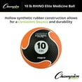 thumbnail image 4 of Champion Sports Rhino Elite Medicine Ball (10 pounds), Orange, 4 of 4