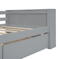 thumbnail image 6 of EUROCO Wood Twin Size Daybed with 2 Shelves and Drawers, Gray, 6 of 17