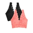 thumbnail image 5 of Smart & Sexy Women's Signature Lace Deep V Bralette, 2-Pack, 5 of 5