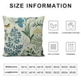 thumbnail image 5 of COMIO  Spring Pillow Covers, Blue Teal Wild Flower Plant Throw Pillows Case,Seasonal Floral Outdoor Decorative Square Farmhouse Decor Cushion Covers for Home Sofa Bed Couch, 5 of 5