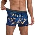 thumbnail image 2 of Kdxio Men's Boxer Briefs with Beautiful New Year 2024 Print - Comfortable and Breathable Underwear for Everyday Wear, 2 of 7