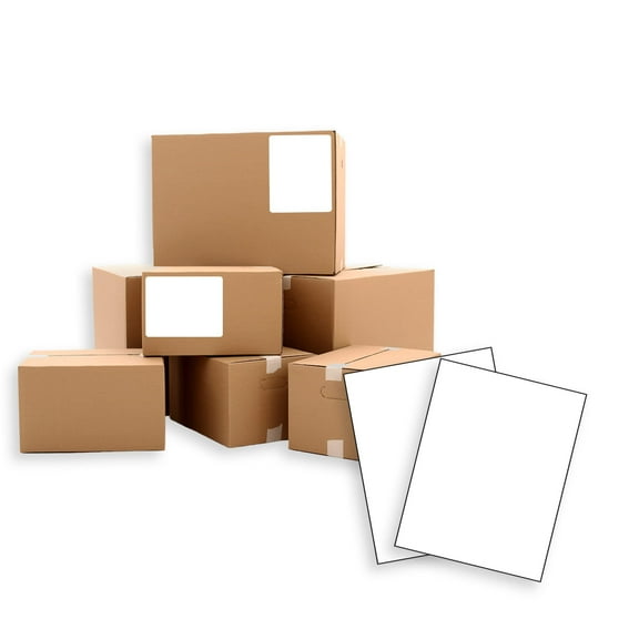 White Matte Shipping Labels, Laser Sticker Paper, 1000 Count, 8.5 x 11 in